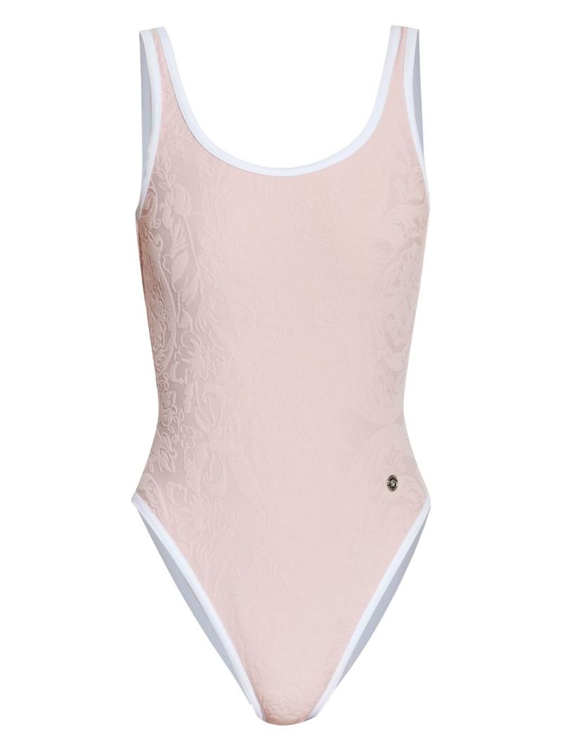 Pink Barocco Jacquard Swimsuit