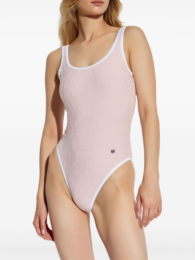 Pink Barocco Jacquard Swimsuit