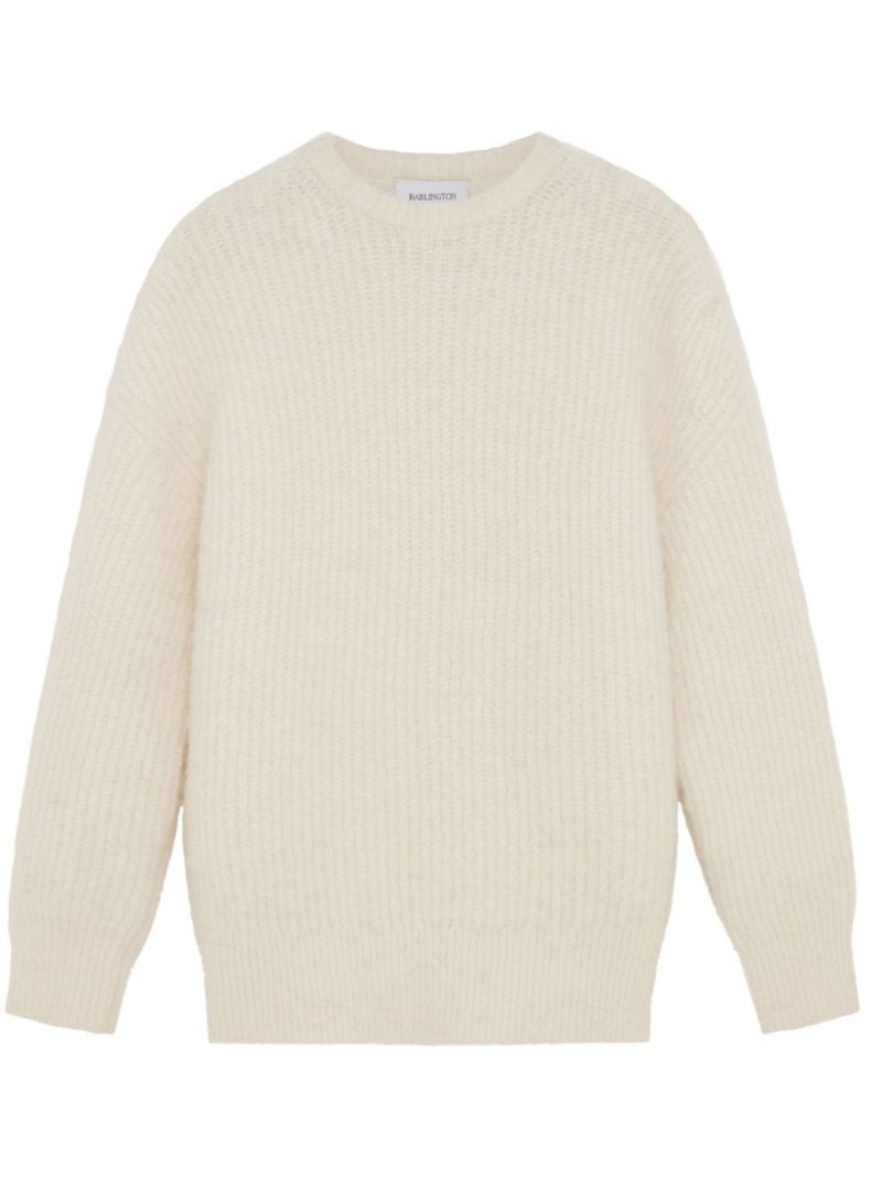 White Sephia Crew-neck Sweater