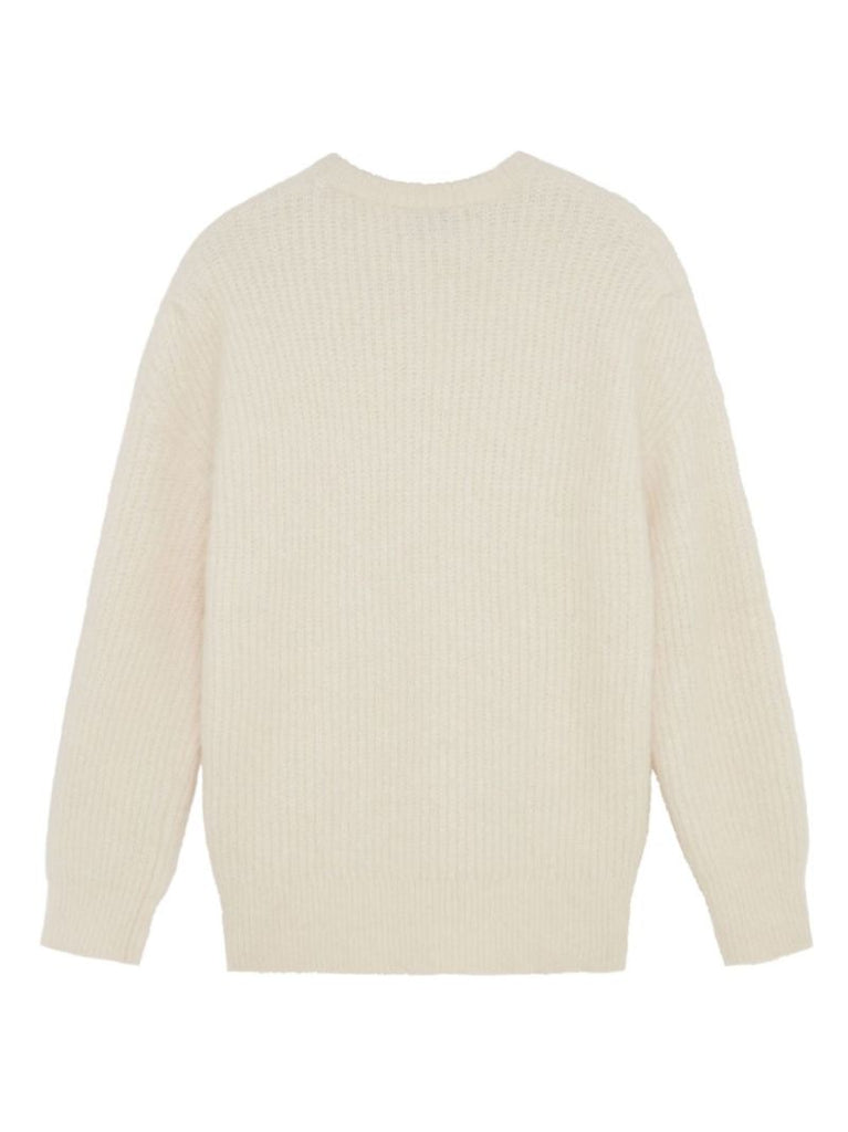 White Sephia Crew-neck Sweater