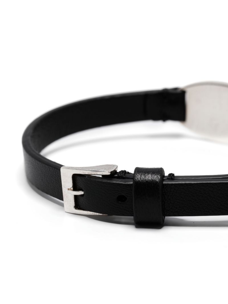 Sterling Silver Logo-plaque Bracelet