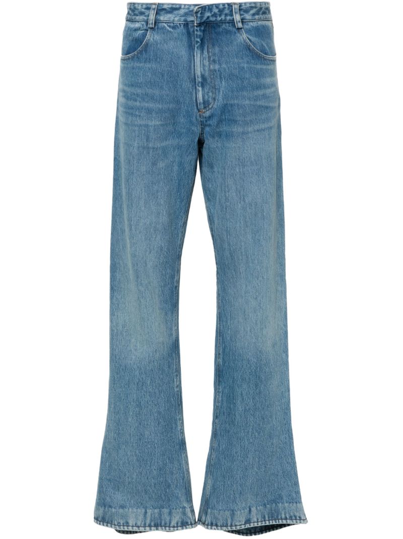 Blue Puddle Flared Jeans