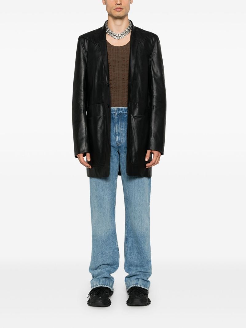 Blue Puddle Flared Jeans