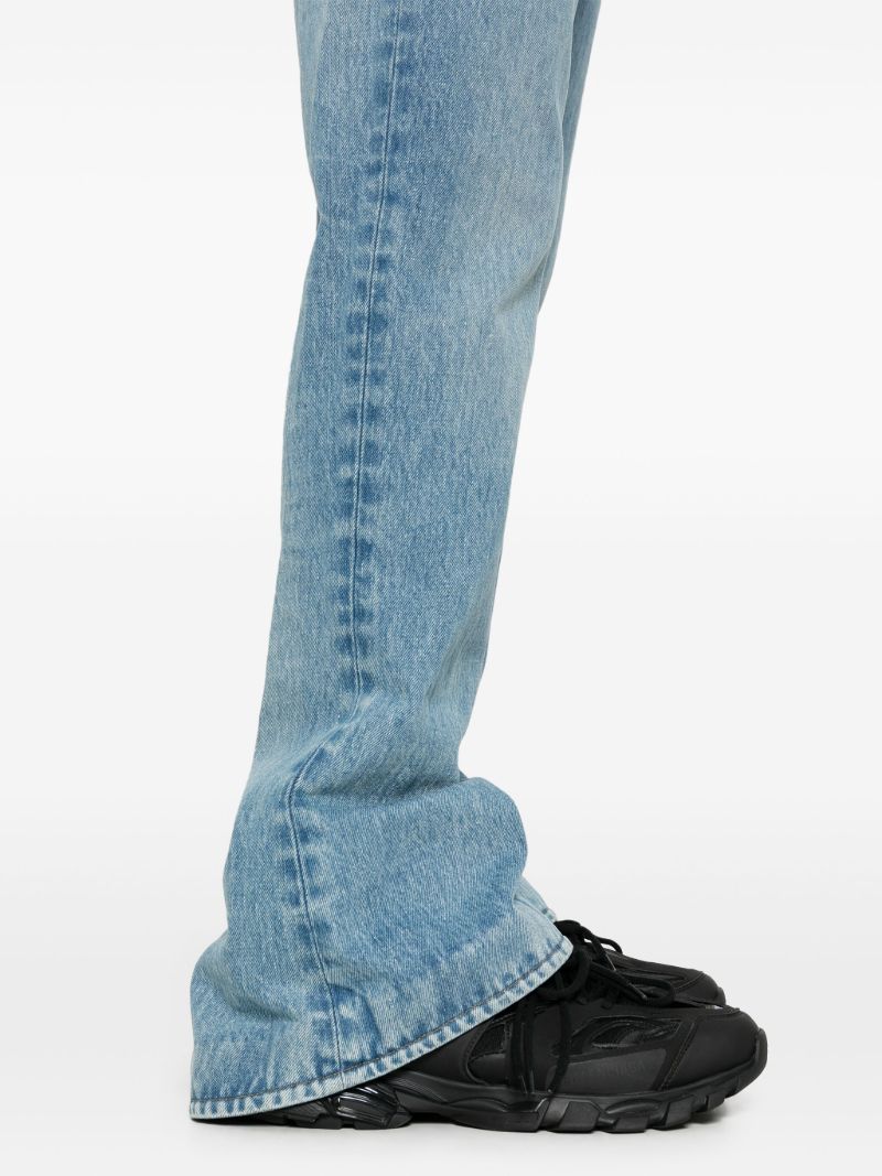 Blue Puddle Flared Jeans