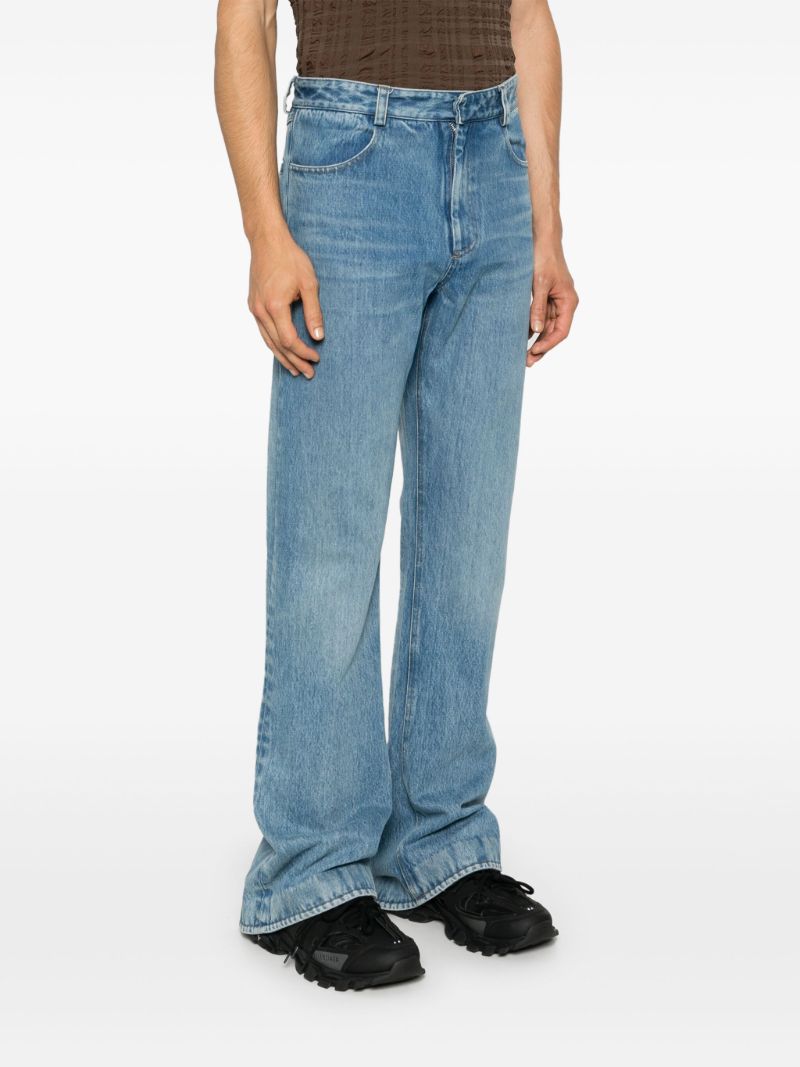 Blue Puddle Flared Jeans