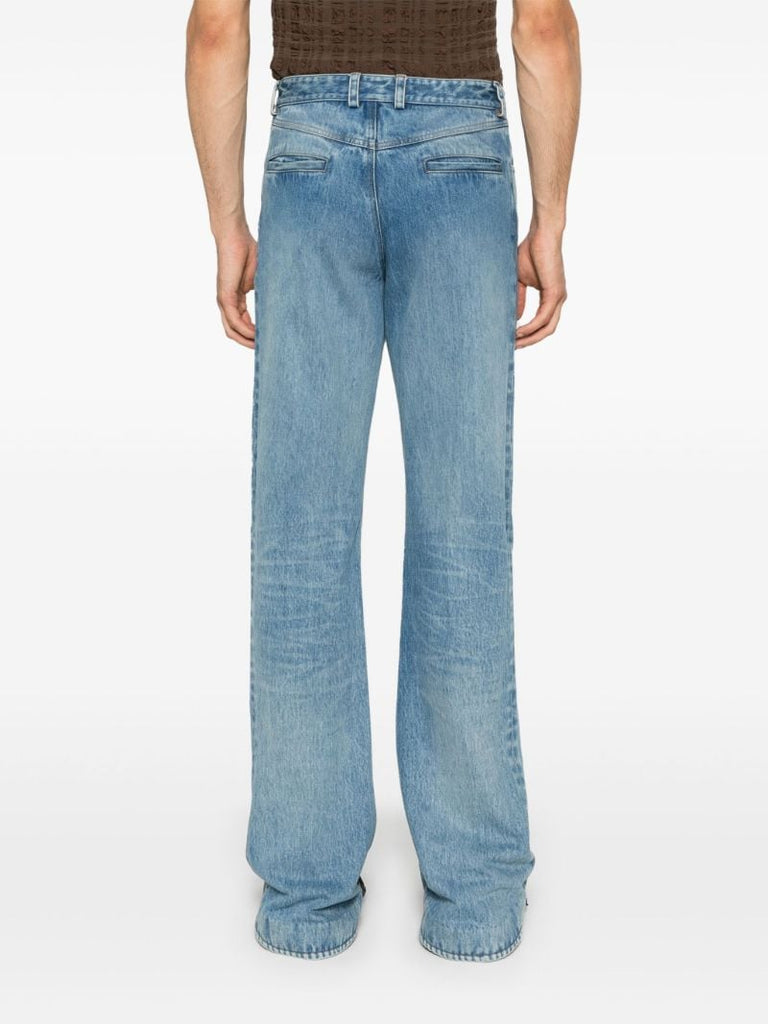 Blue Puddle Flared Jeans