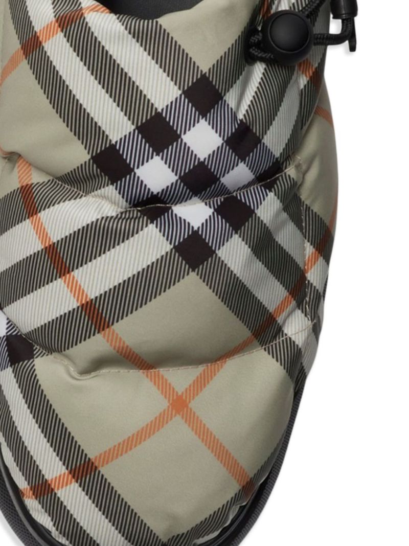 Green Pillow Checked Low-top Sneakers