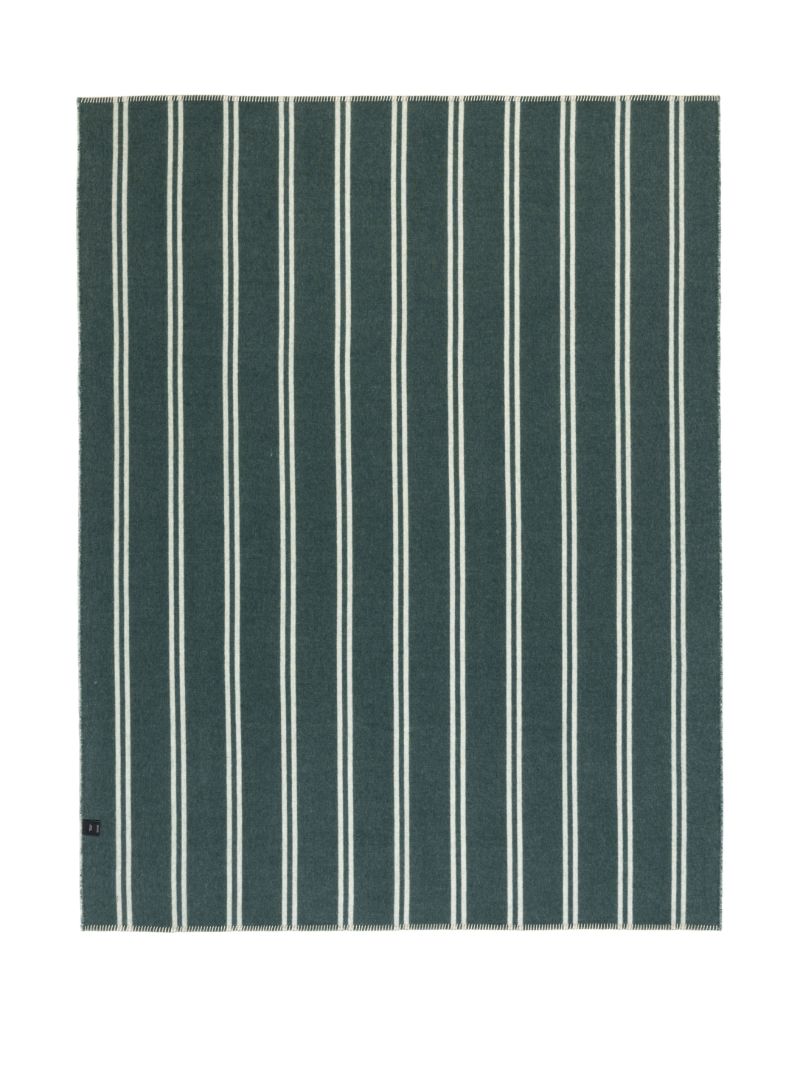 Green Straits Reversible Alpaca Wool Blanket