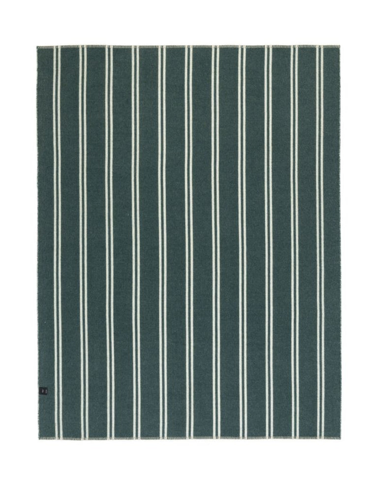 Green Straits Reversible Alpaca Wool Blanket