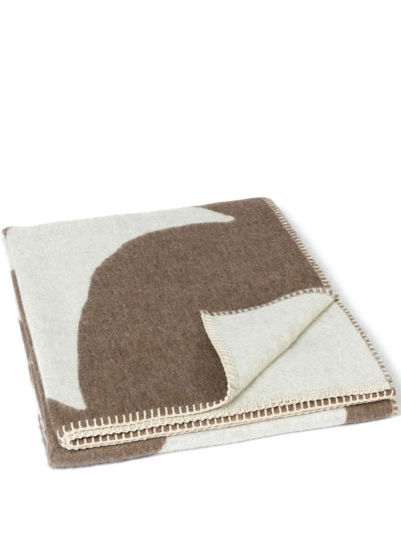 Neutral Elder Reversible Alpaca Wool Throw