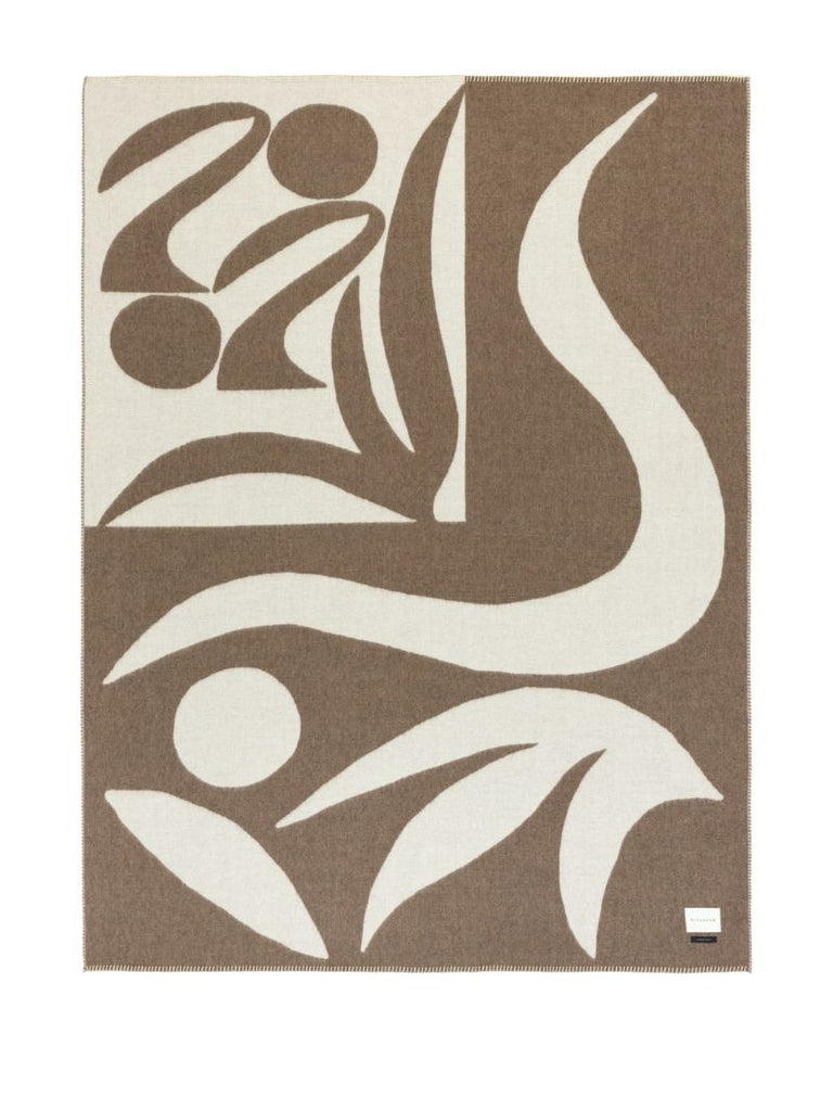 Neutral Elder Reversible Alpaca Wool Throw