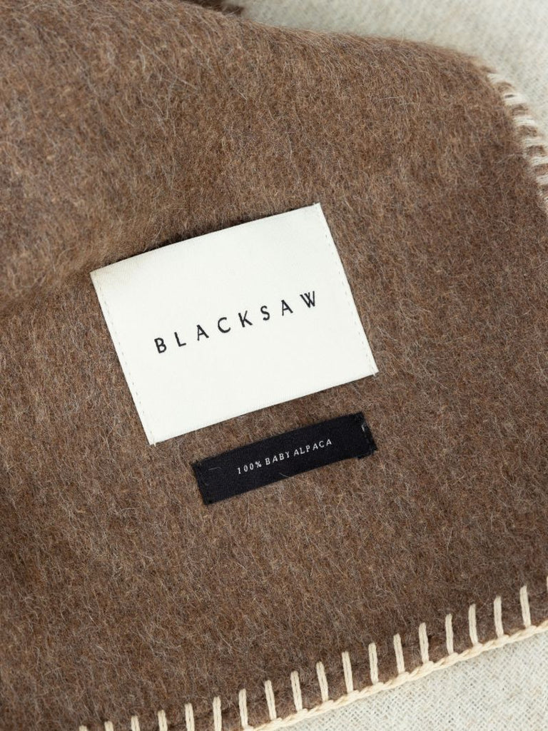 Neutral Elder Reversible Alpaca Wool Throw