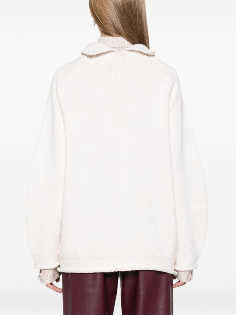 White Knitted Sweater