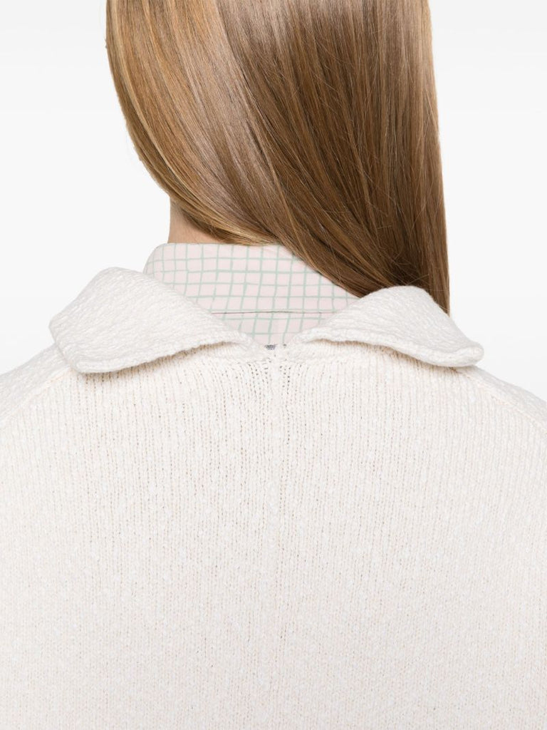 White Knitted Sweater