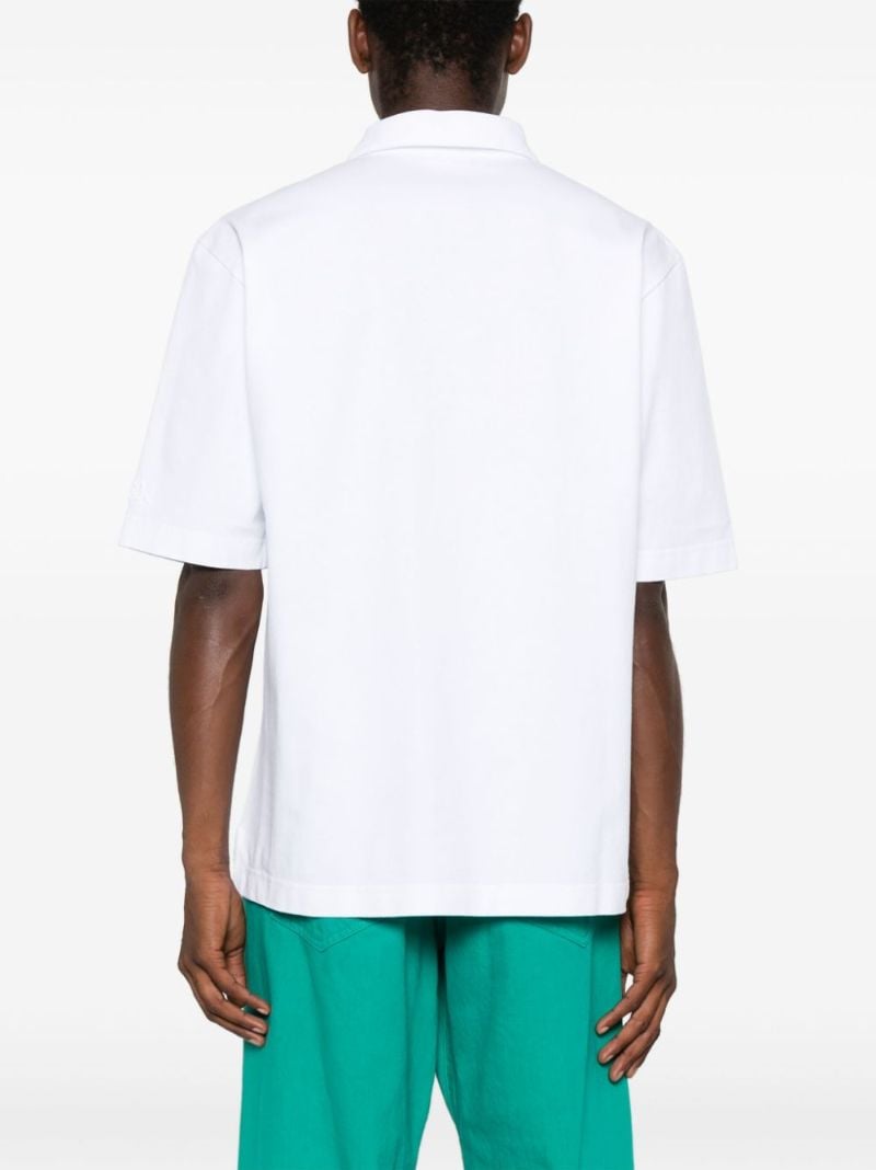 White Organic Cotton Polo Shirt