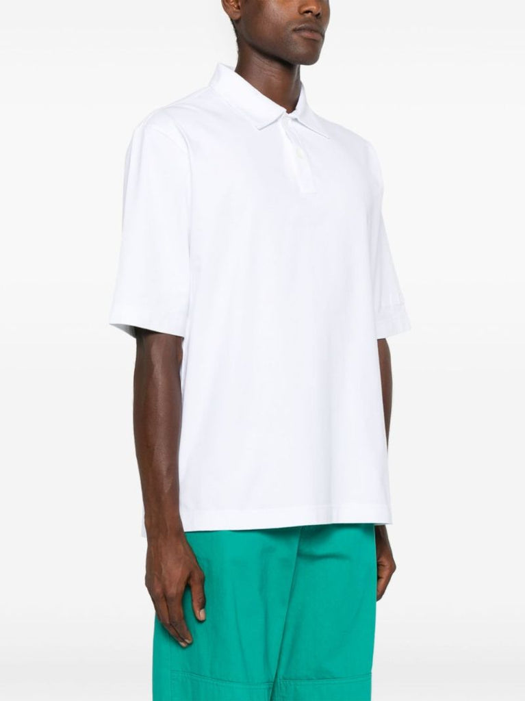 White Organic Cotton Polo Shirt