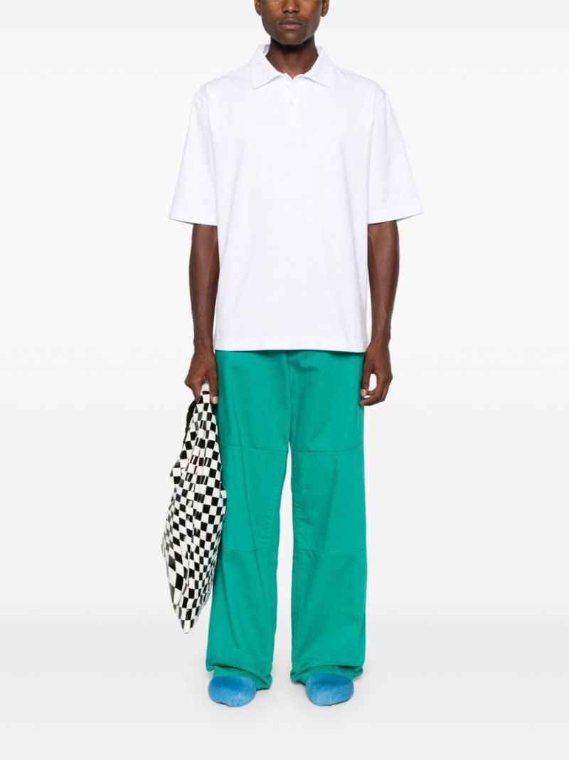 White Organic Cotton Polo Shirt