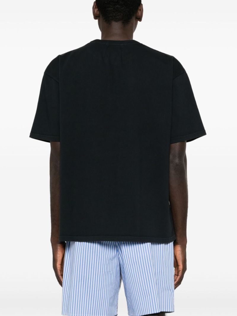 Black Les Deux Alpes Cotton T-shirt