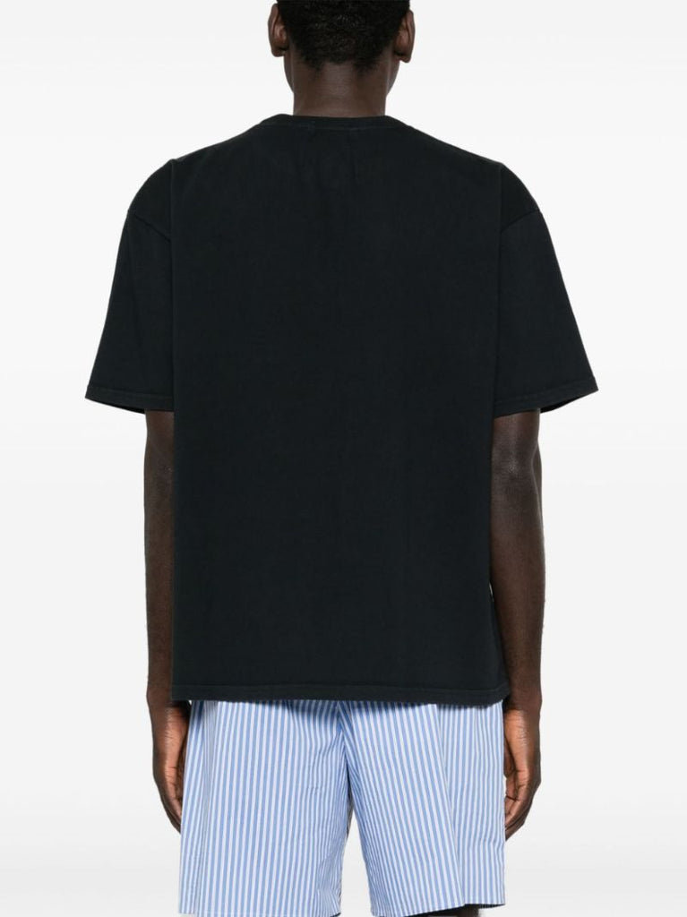 Black Les Deux Alpes Cotton T-shirt