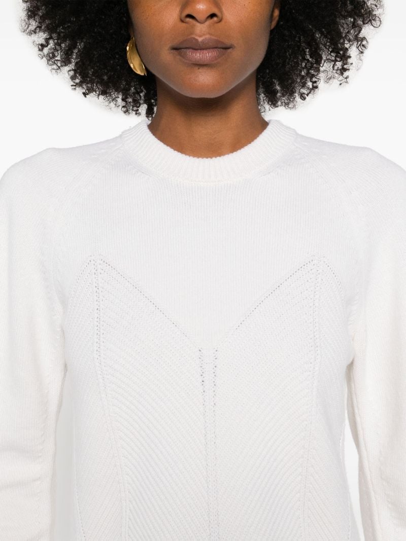 Ribbed Slit Sweater