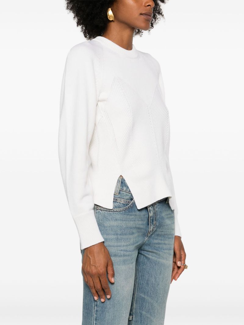 Ribbed Slit Sweater