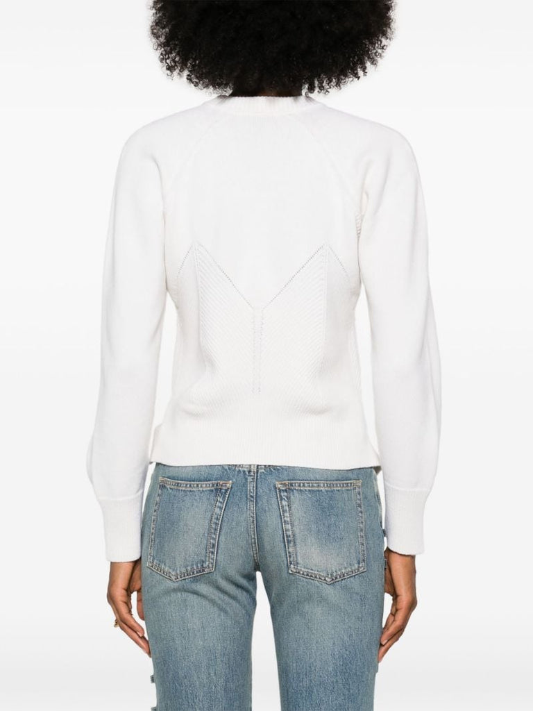 Ribbed Slit Sweater
