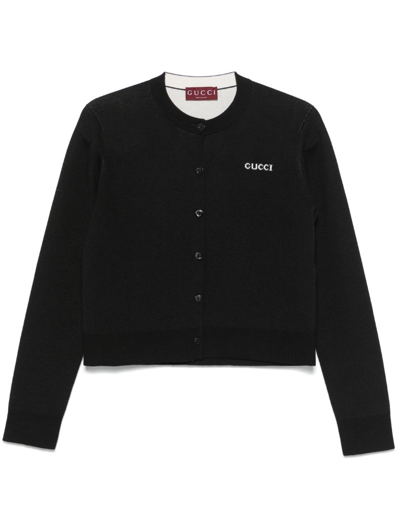 Logo-intarsia Cardigan
