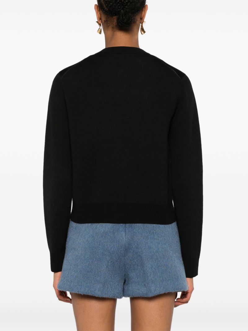 Logo-intarsia Cardigan