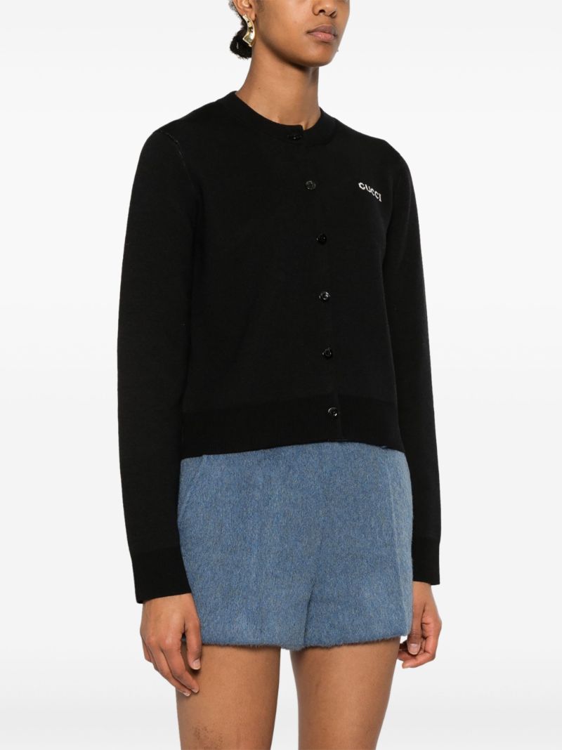 Logo-intarsia Cardigan