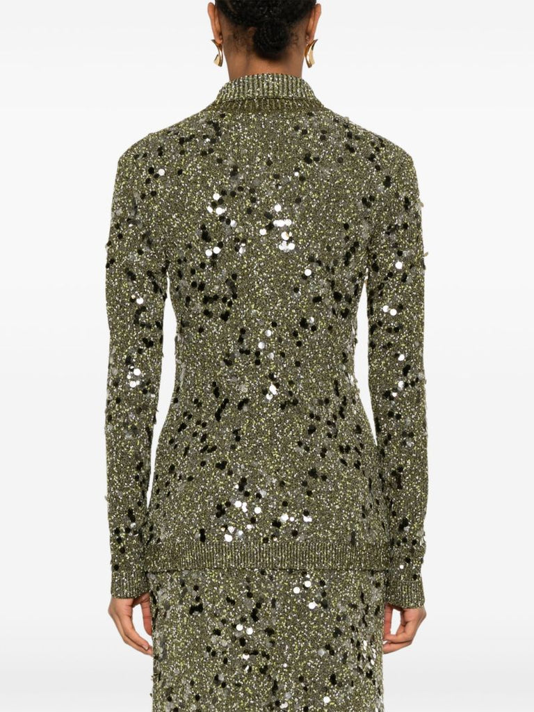 Tweed Polo Cardigan