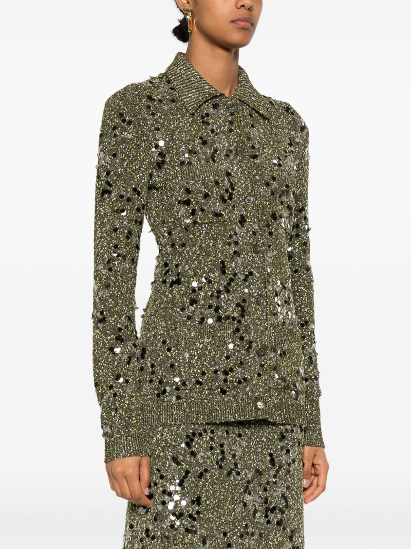 Tweed Polo Cardigan