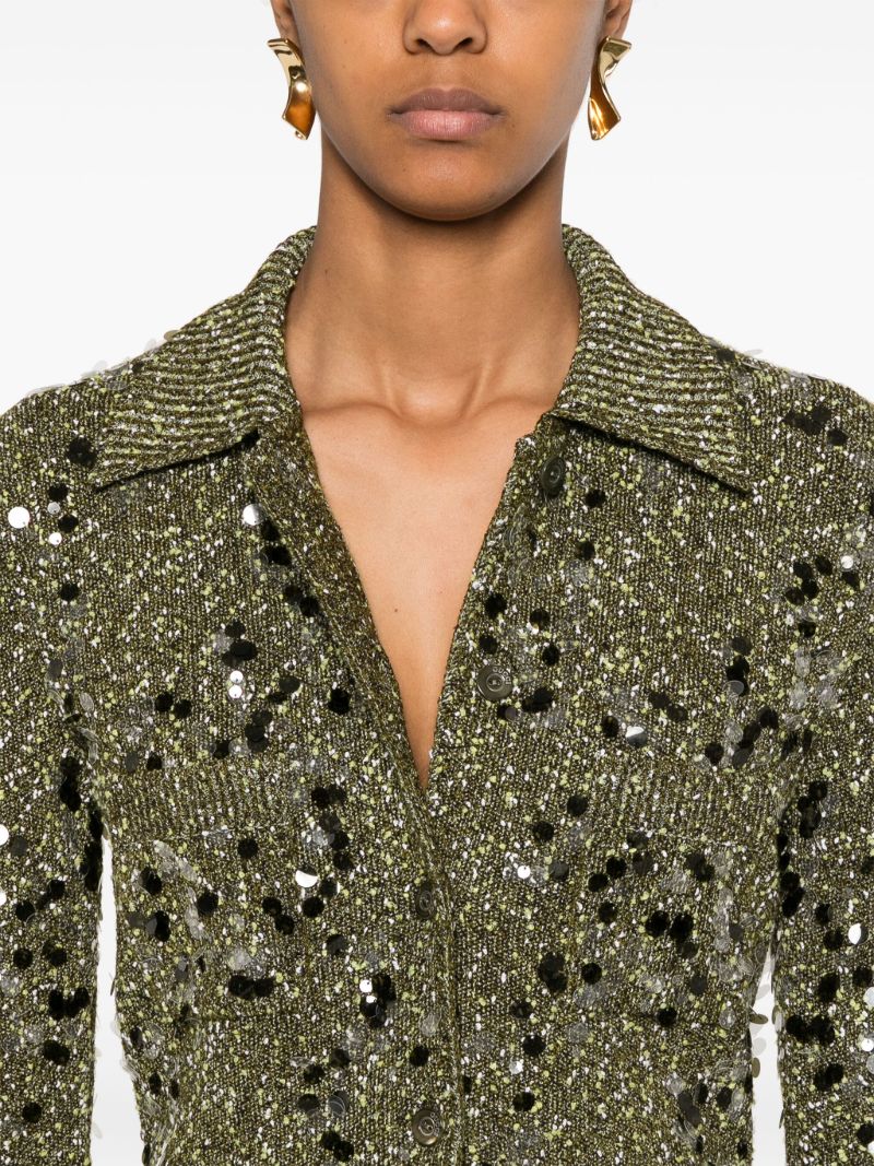 Tweed Polo Cardigan