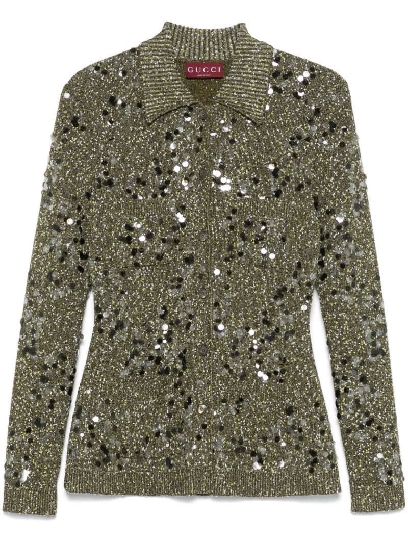 Tweed Polo Cardigan