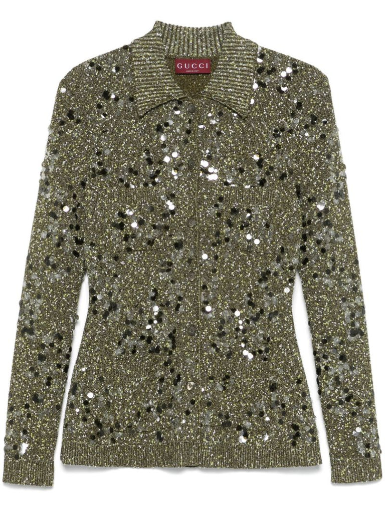 Tweed Polo Cardigan