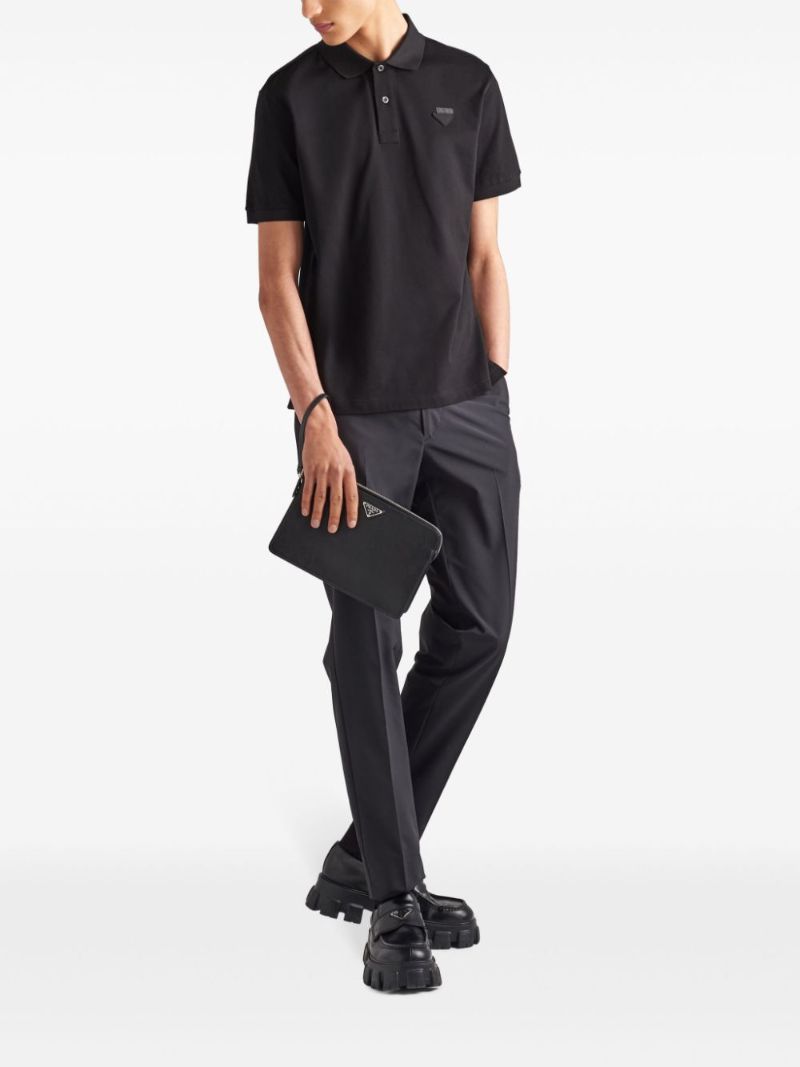Black Classic Cotton Polo Shirt