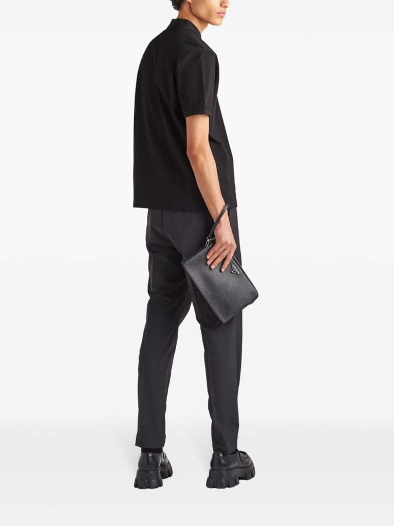 Black Classic Cotton Polo Shirt