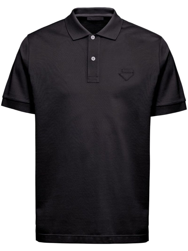 Black Classic Cotton Polo Shirt