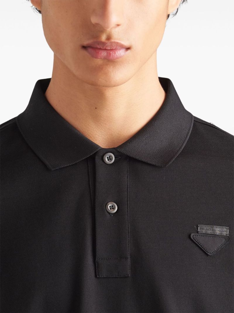 Black Classic Cotton Polo Shirt