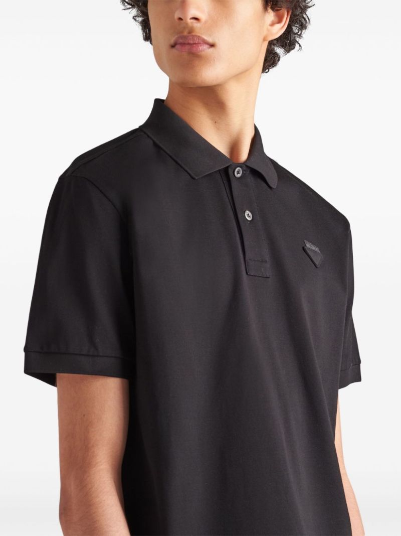 Black Classic Cotton Polo Shirt