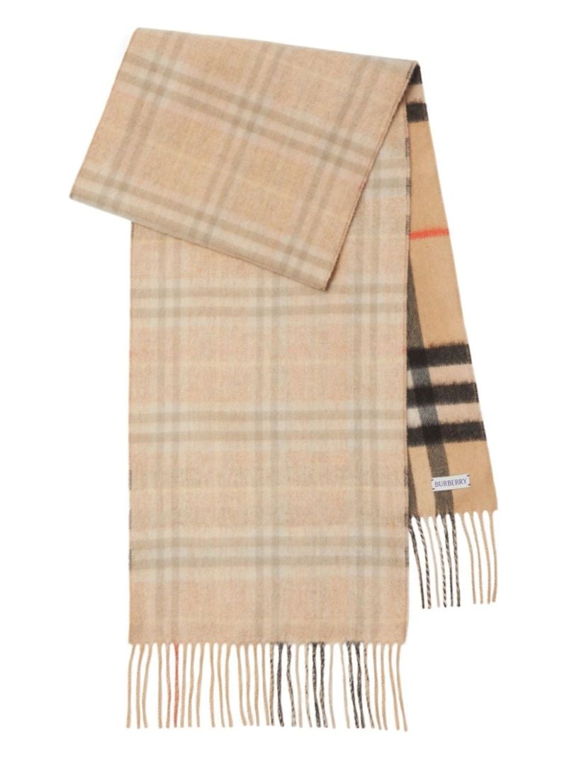 Check Cashmere Scarf