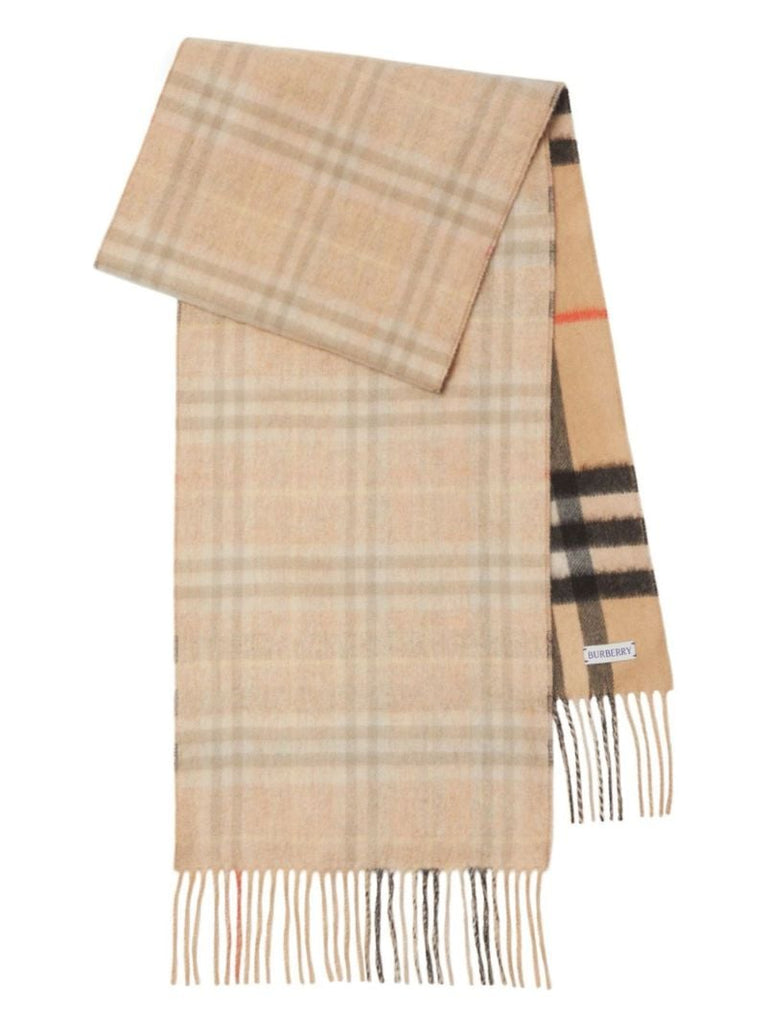 Check Cashmere Scarf