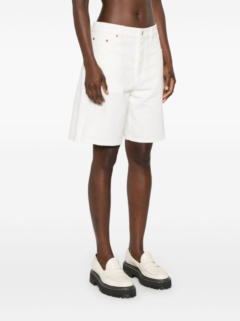 White Logo-appliquÃ_x0083_Â© Wide-leg Shorts
