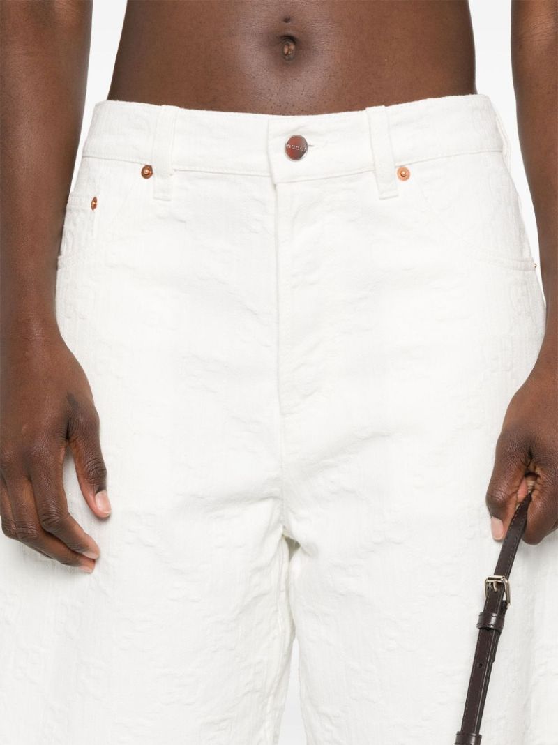 White Logo-appliquÃ_x0083_Â© Wide-leg Shorts