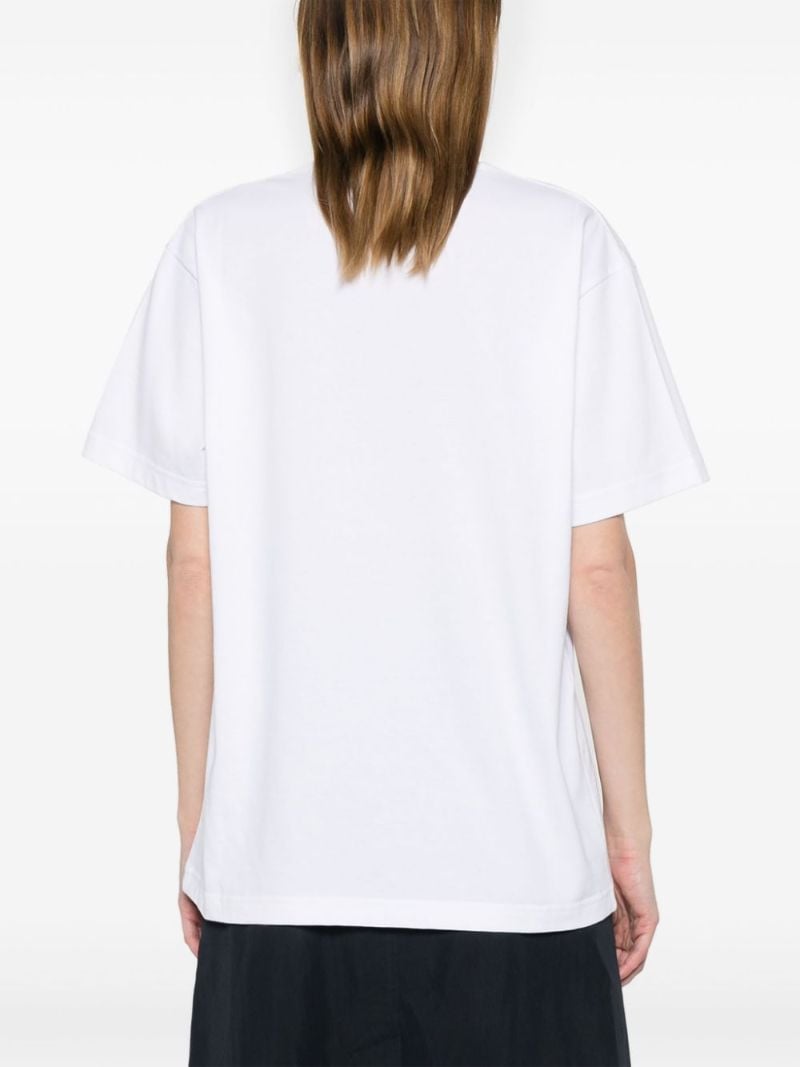 White Logo-print Cotton T-shirt