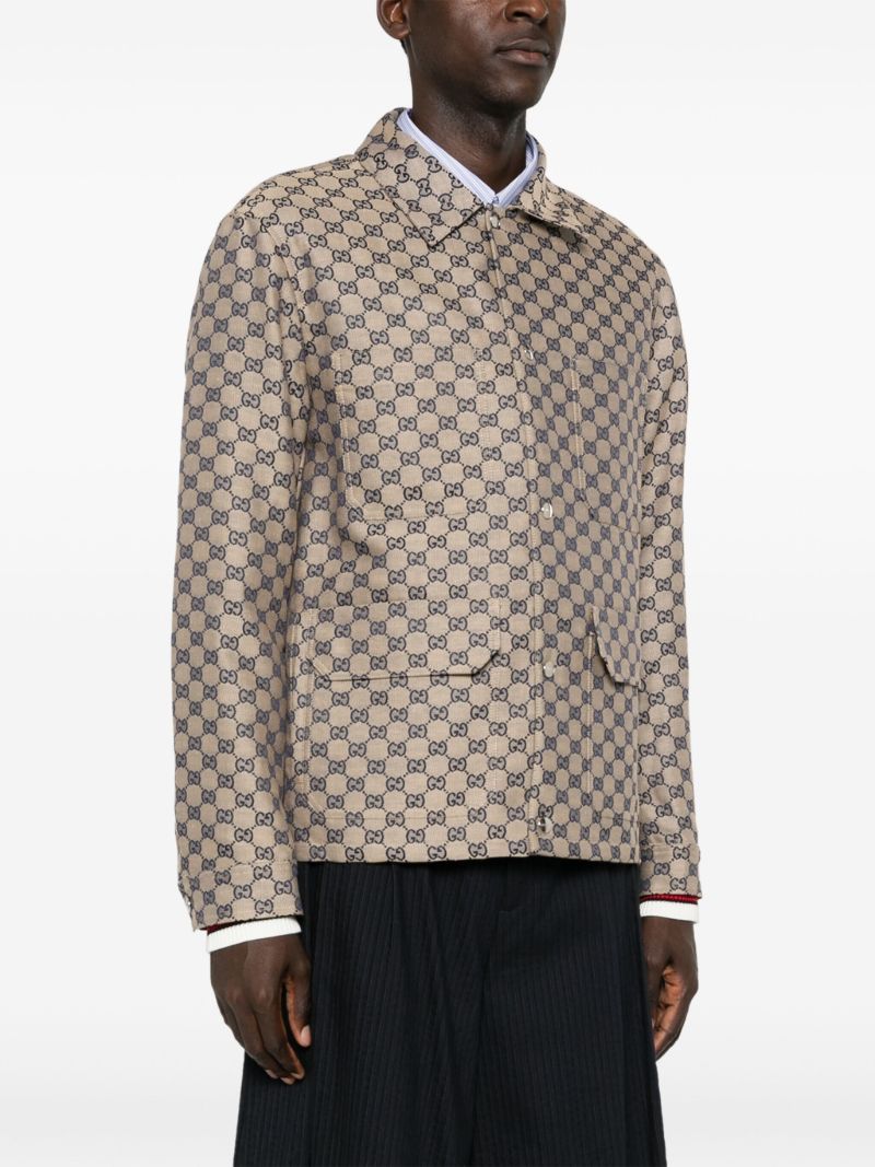 Neutral Gg Shirt Jacket