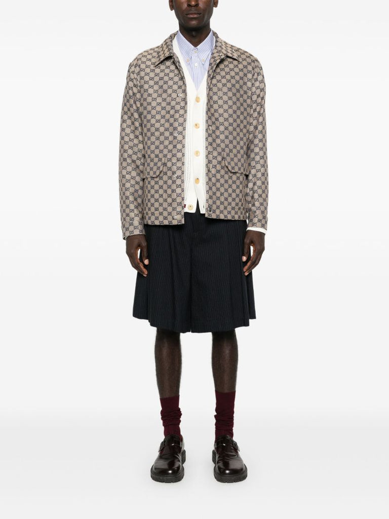 Neutral Gg Shirt Jacket