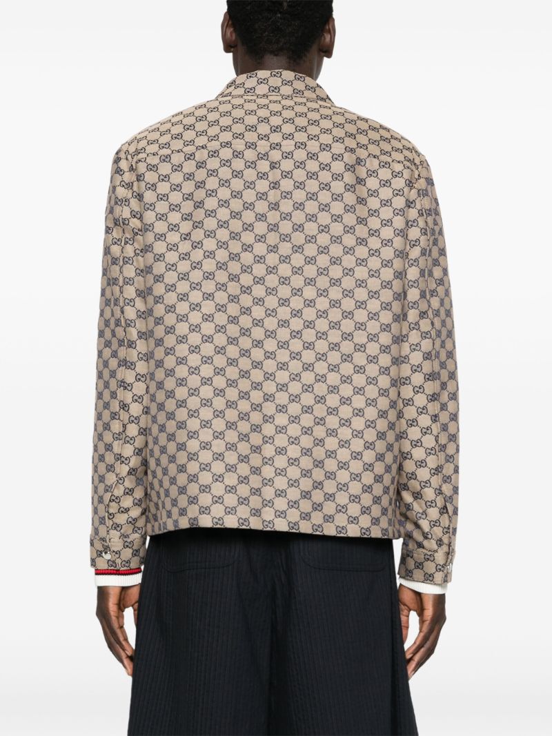 Neutral Gg Shirt Jacket