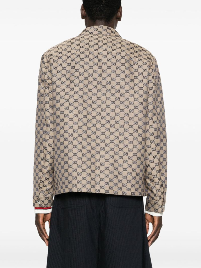 Neutral Gg Shirt Jacket
