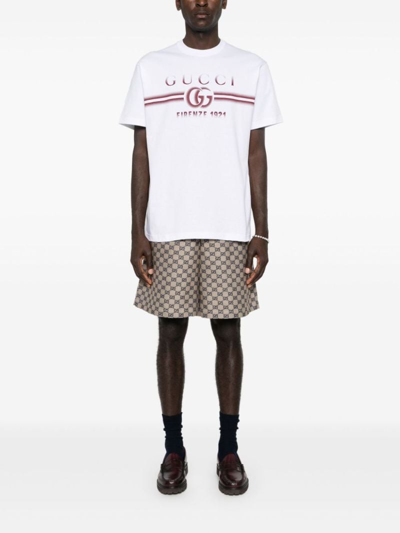 White Logo-print Cotton T-shirt