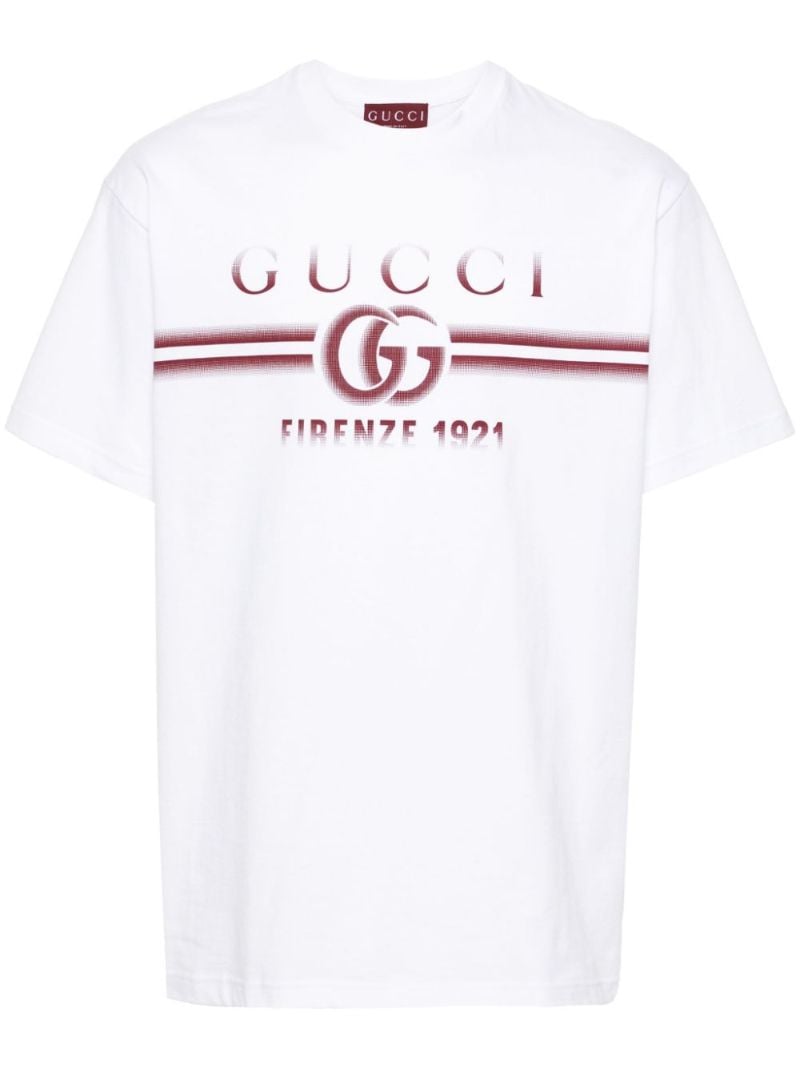 White Logo-print Cotton T-shirt